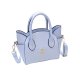 Woman face cat shoulder bag tote bag messenger bag Messenger bag blue